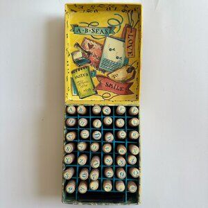 AB Seas Alphabet Numbers & Punctuation + Ink Pad 42 Stamp Set - Vintage
